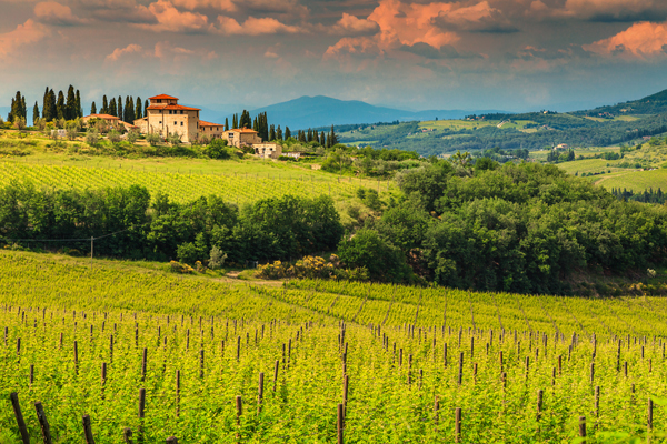 Italy's Chianti Region South of Florence