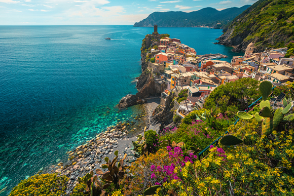 Varnazza in The Cinque Terre in the Italy's Liguria Region