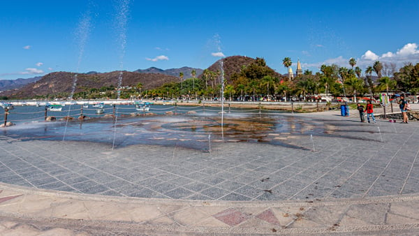 The Lakefront Promenade in Lake Chapala, Mexico